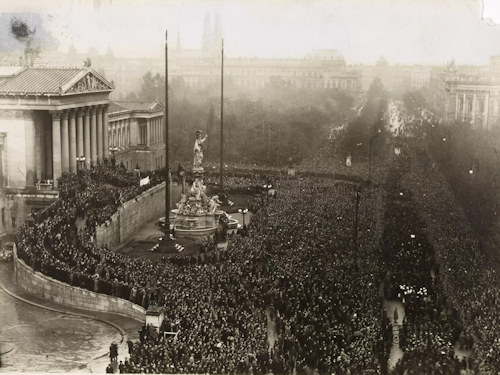 Austrian parliament in 1918