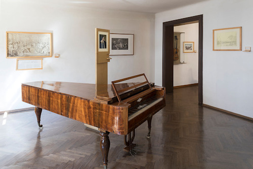 Exhibition view inside Schubert's birthplace