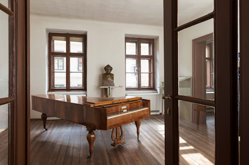 View of the exhibition inside Schubert's final residence