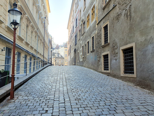 View up Griechengasse