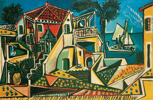 Pablo Picasso's Mediterranean Landscape painting