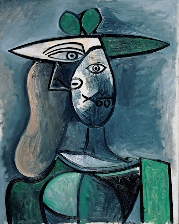 Picasso's Woman with Green Hat