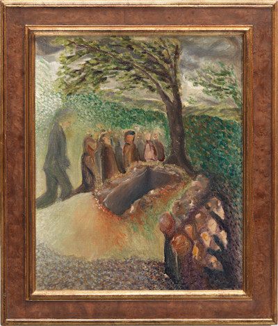 Painting of Gustav Mahler's burial