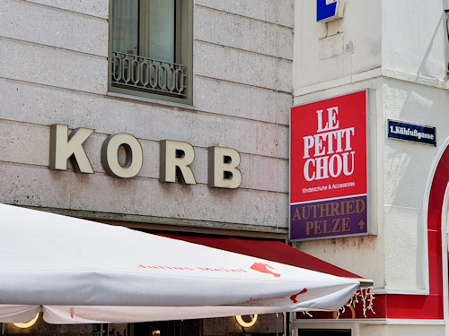 Awning by Café Korb