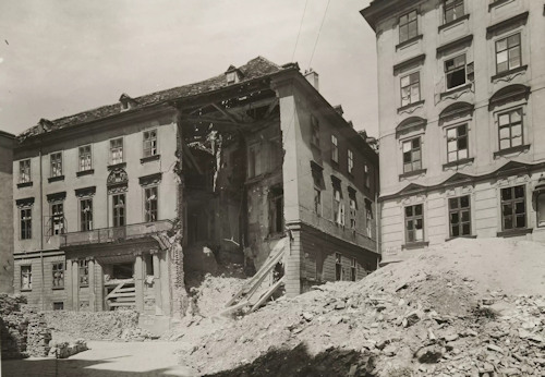 Collaltopalais after bomb damage in WWII