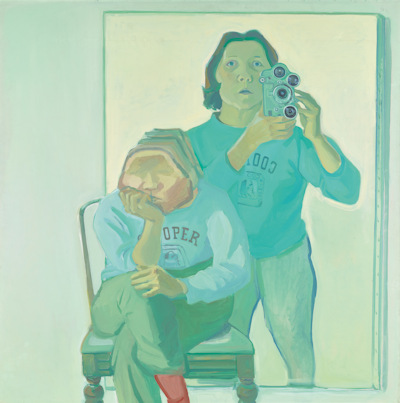 Maria Lassnig self-portrait