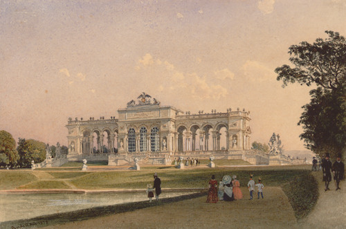 The Gloriette in an 1858 watercolour