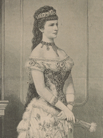 Empress Elisabeth in an illustration from 1878