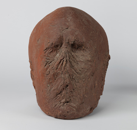 Terracotta head by Ofer Lellouche