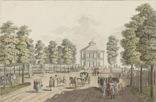 Painting of the Lusthaus in 1783