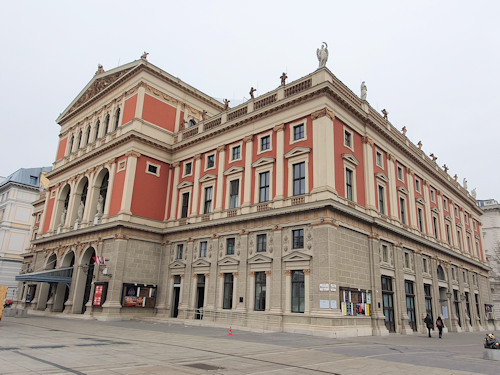 Full view of the Musikverein building