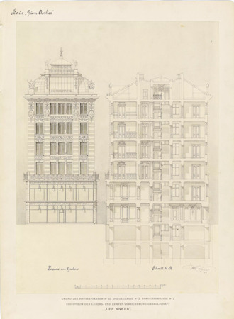 Design for the Ankerhaus by Otto Wagner