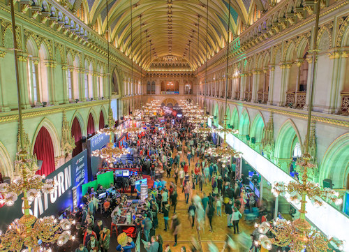 Game City exhibition hall inside the Rathaus