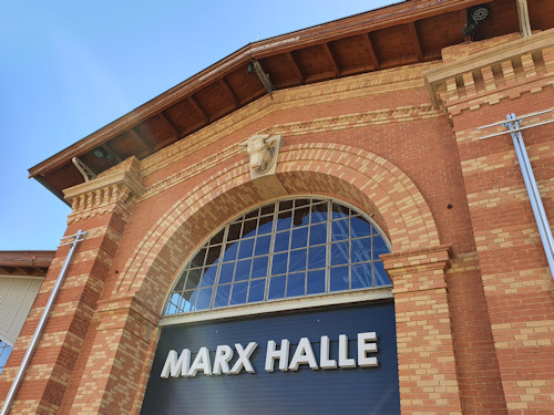 Entrance to the Marx Halle