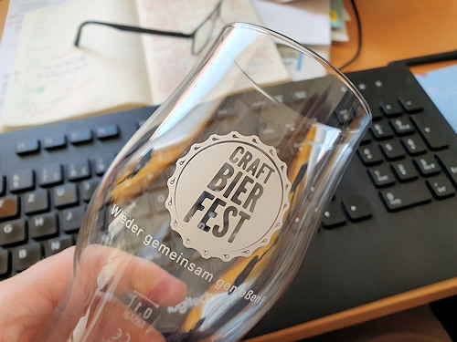 A beer glass