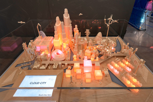 Model of a cloud city