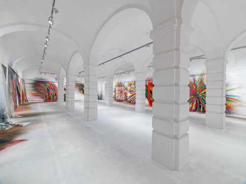 Exhibition view in the columned hall of the Albertina