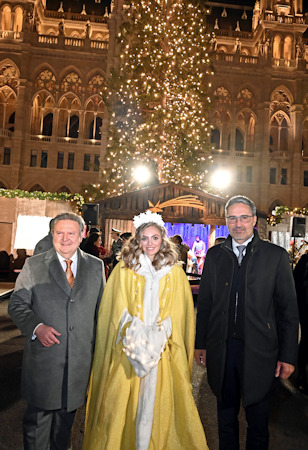 Illumination of the Rathaus Christmas tree in 2023
