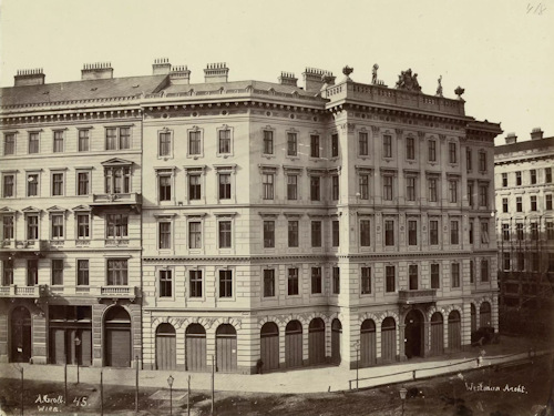 The palais at Kärntner Ring 17 in the 1860s