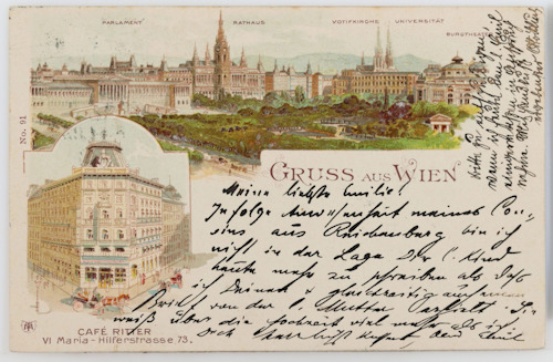 Viennese postcard from 1903