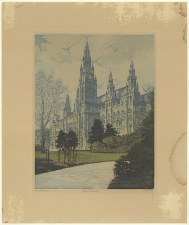 Etching of the Rathaus