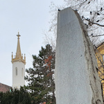 Monument and church spire