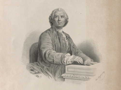 Lithograph of Christoph Willibald Gluck