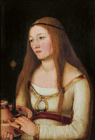 Portrait painting of a lady by Hans Holbein the Elder