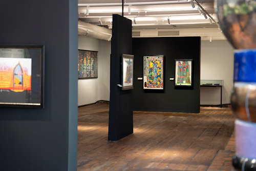 View of an art exhibition