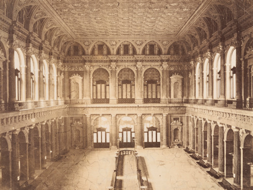 Festsaal of the Vienna stock exchange around 1880