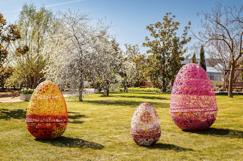 Easter park decorations