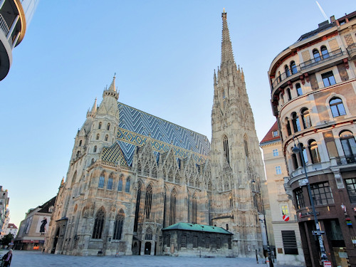 Full view of Stephansdom from the south