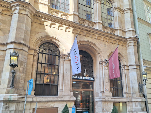 Entrance to a historical building