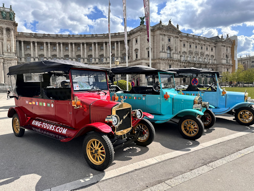Three old timer cars