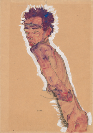 Schiele self-portrait