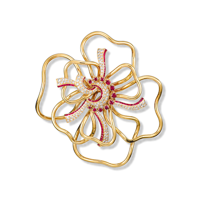 Gold jewelry clip